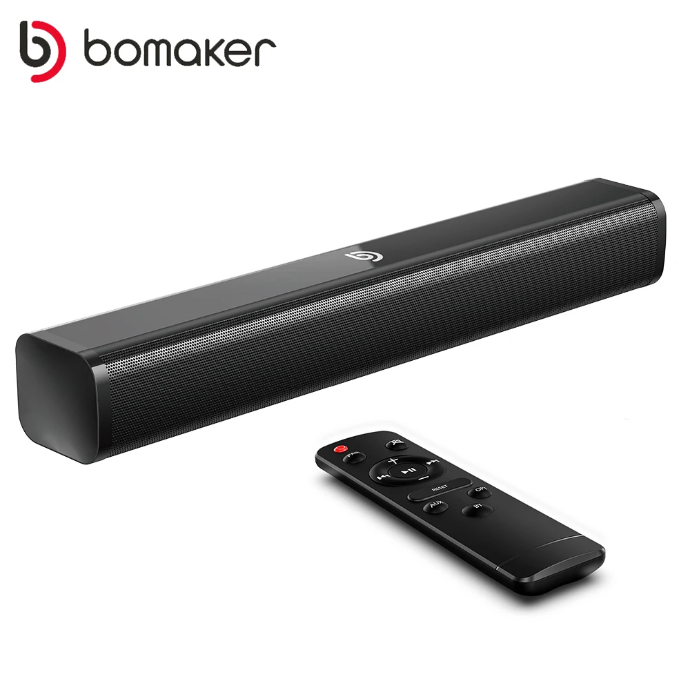 BOMAKER 15'' Soundbar 20W Computer speaker PC soundbar wired speaker USB power column Bluetooth-compatible microphone Speaker