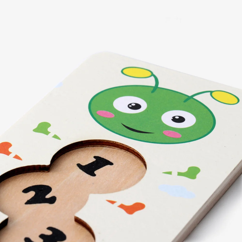 Деревянные игрушки для детей, сделай сам, игрушка для рукоделия, с цифрами, гусеница, нанизывающая резьба, деревянные блоки, бусины, игрушка, Monterssori, обучающая для детей