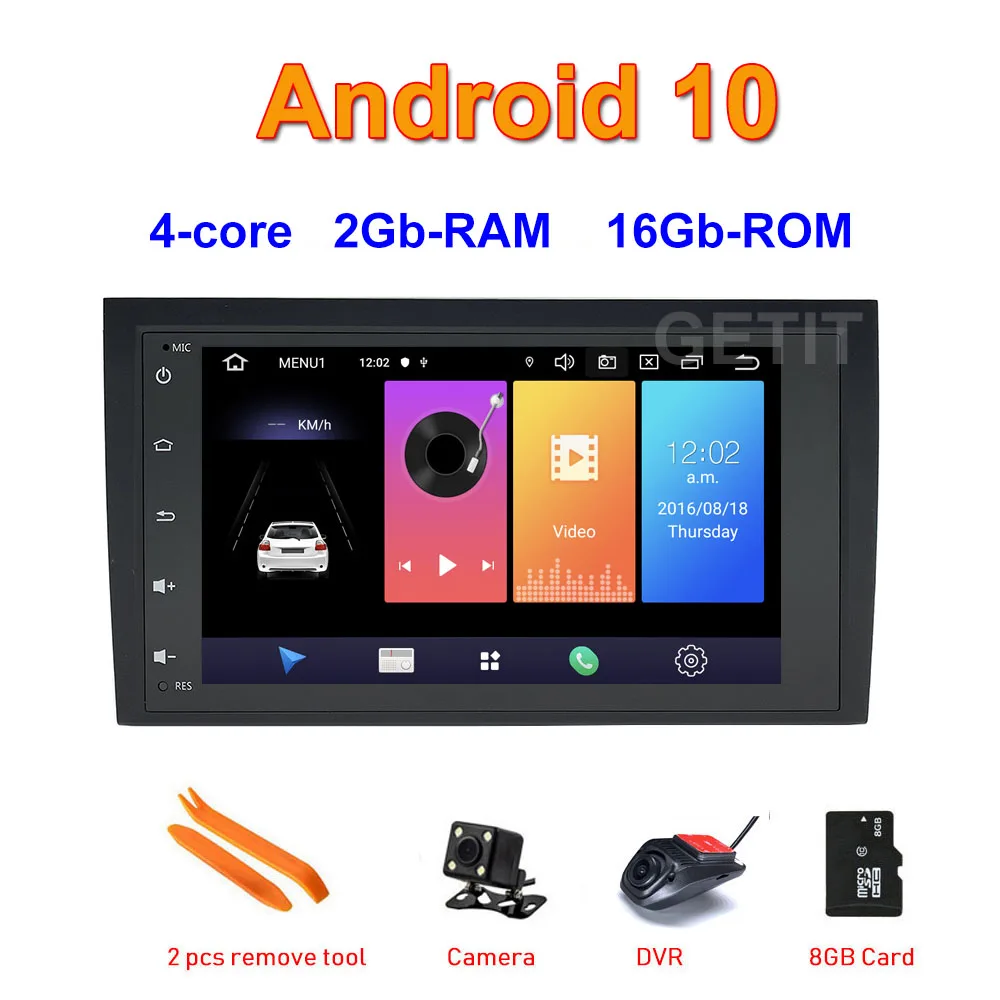 8 &quotAndroid 10 автомобильный радиоприемник стерео GPS навигация для Audi A4 B6 B7 S4 RS4 SEAT Exeo |