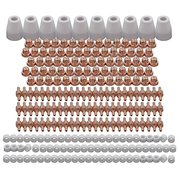 

235Pcs Plasma Cutting Consumables (Standard) Electrode Tip Nozzles Kit for Cut40 50 with Plasma Cutter Torch PT31 LG40
