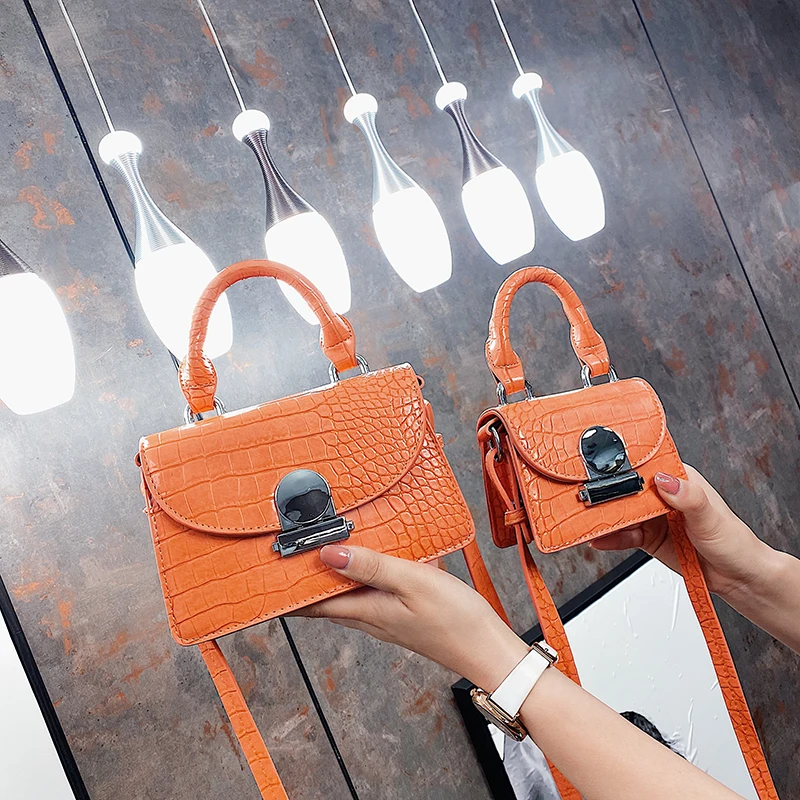 

2psc luxury women's handbags women designer famous brand women's bag PU leather crocodile handbag women's shoulder bag