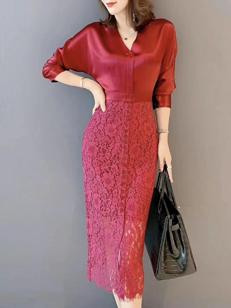 Весна 2010, сексуальное тонкое женское платье, облегающее бедра, Vestidos, кружевное однобортное платье