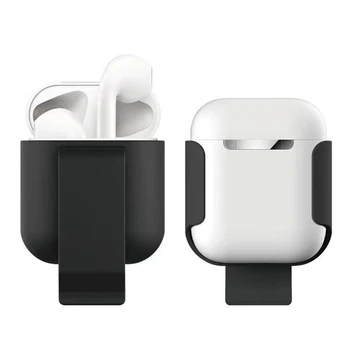 

For Apple AirPods Case, Exquisite Belt Clip Case Ultra Thin Shockproof Protection Shell Cover for Apple AirPods Charging Case
