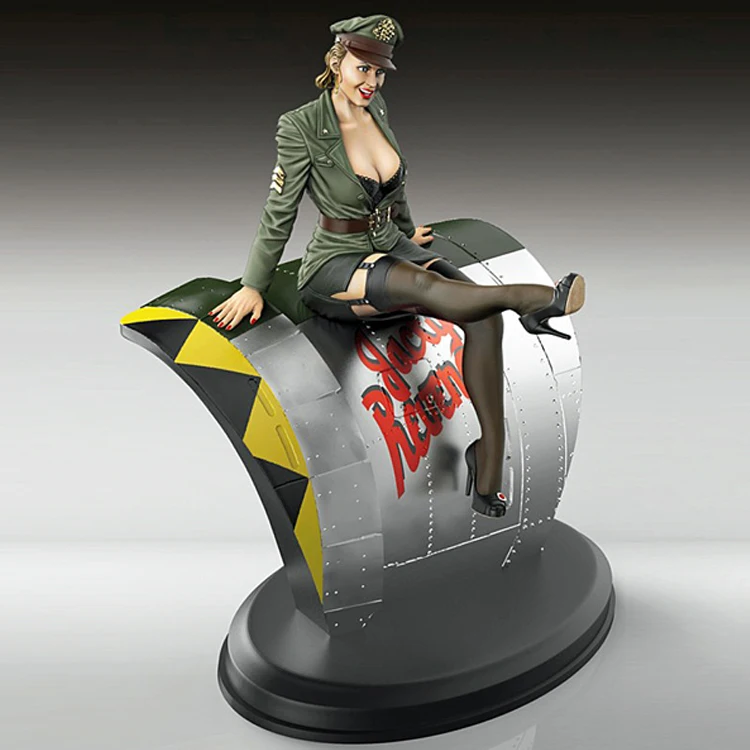 

1/35 Resin Model Building Kit Figure Female officer