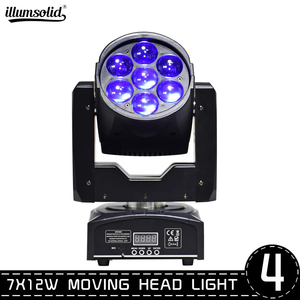 

Moving Head Wash Beam Led Stage Lighting RGBW 4in 1 Mixing Color DMX 512 DJ Disco for wedding 4pcs/lot