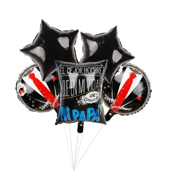 

1set18inch Spanish Happy Father's Day Foil Balloon Feliz Dia Papa Helium Ball Party Trophy Decoration Gift Baloes