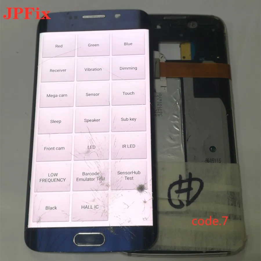 JPFix для samsung S6 edge is G925 экран в сборе мобильного телефона изогнутая поверхность с поп-точечным дисплеем