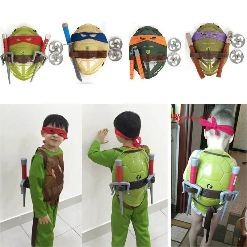 NEW Turtles Armor Toy Weapons Shell Children Birthday Gifts Lovely Party Masks Cosplay Mask for Boy Kids | Игрушки и хобби