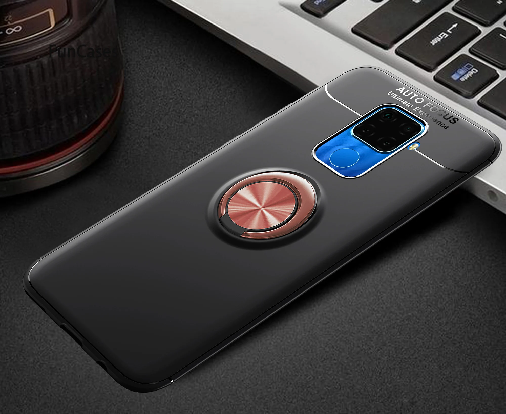 Ring Shell Mirror Cases For Huawei Nova 5i Pro Caso Mobiler Cover