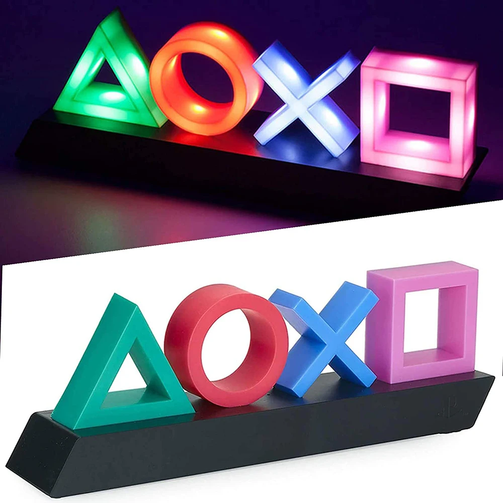 Игровая консоль Playstation USB-вывеска с голосовым управлением светящаяся икона