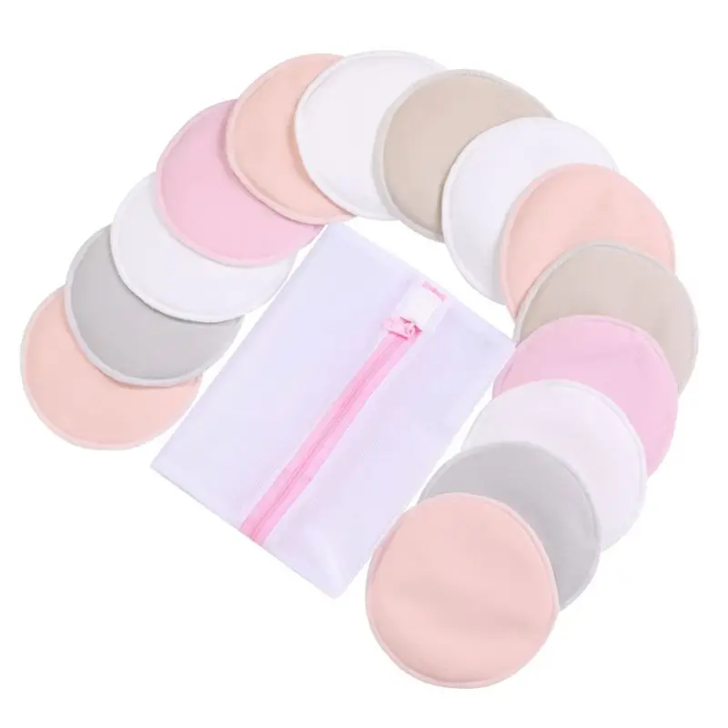 

Bamboo Nursing Breast Pads Breastfeeding Nipple Pad for Maternity Reusable Nipplecovers for Breast Feeding Nursing Pads 6PCS