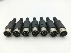 Set of 50 Male DIN Audio AV Connectors - Various Pin Configurations - 8PIN
