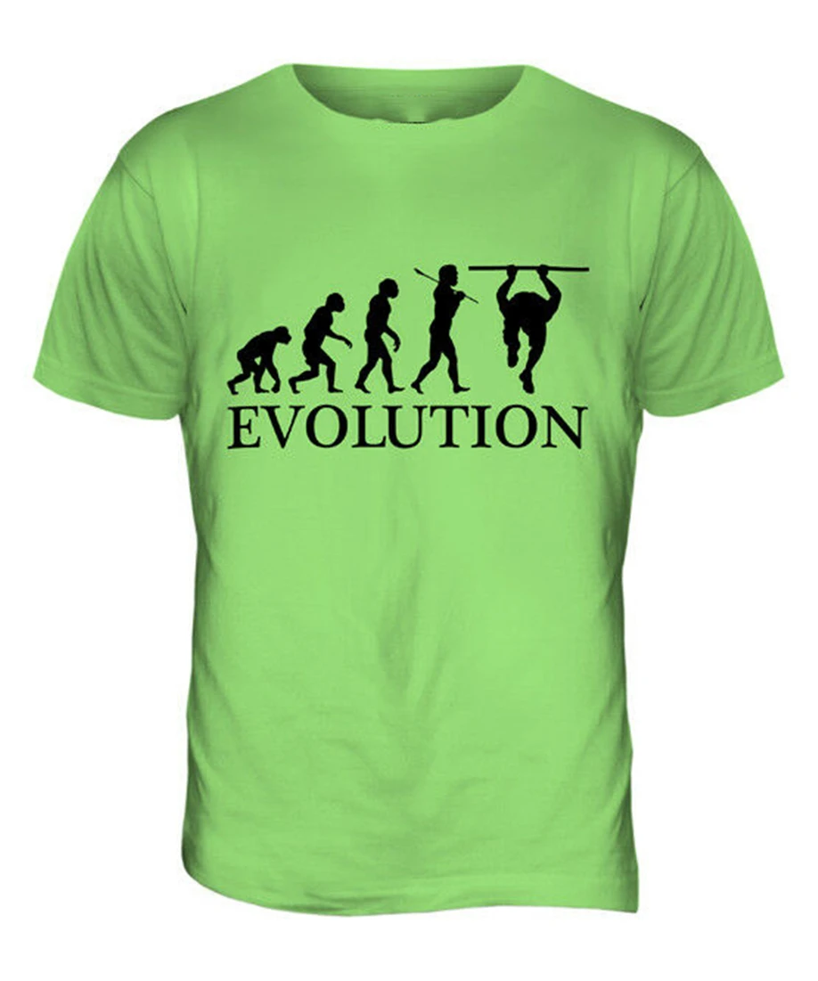 Callisthenics Evolution Mens T-Shirt Tee Top Giftworkouts Equipment Superior Quality Shirt |