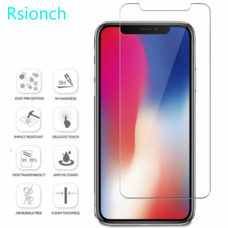 Rsionch 9D закаленное Стекло для нового iPhone 6 5 дюймов 11 Pro Max 1 8 X XR XS MAX 9H с защитой от