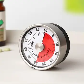 

Kitchen Round Magnetic Mechanical Baking Cooking Timer Reminder Countdown Tool Shower Study Stopwatch Electronic Alarm Clock