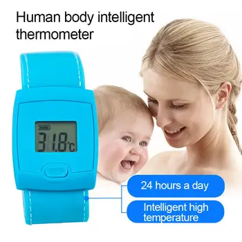 

Intelligent bluetooth thermometer infant fever monitor kid temperature alarm accuracy ±0.1℃ Fever Alarm Monitor Measurement Tool