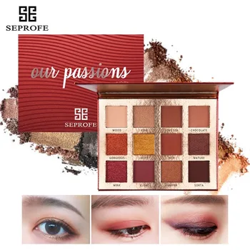 

12 color eyeshadow wet and dry sunset series lazy eyeshadow pearlescent matte makeup 12 color eyeshadow tray
