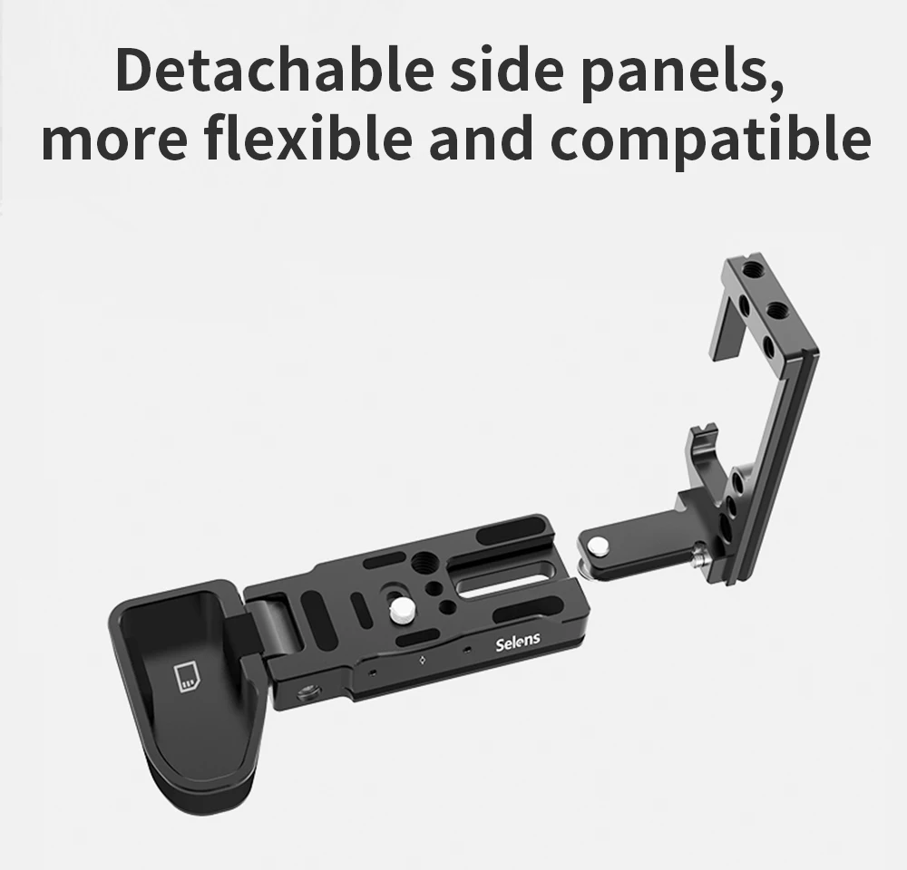 Selens Camera L-Bracket For Canon EOS R5 and R6 With Arca-Type 1/4" Accessory Th
