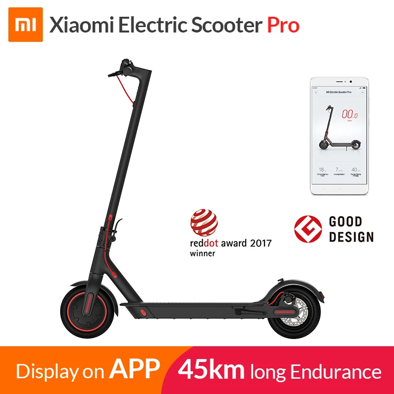 Best 2019 Xiaomi Mi Electric Scooter Mijia M365 Pro Smart E Scooter Skateboard Mini Foldable Hoverboard Longboard Adult 45km Battery 0