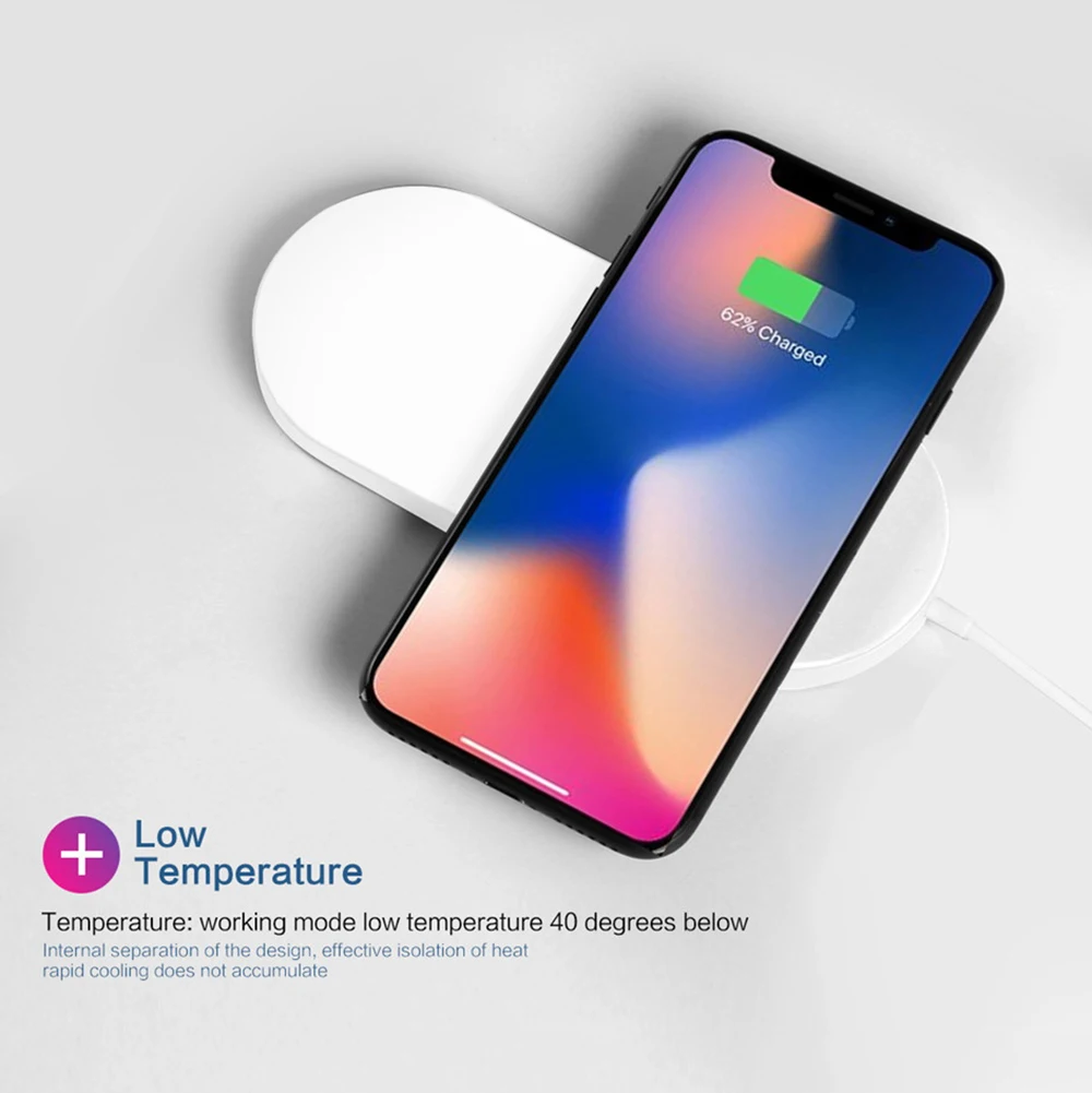 2 в 1 Быстрое беспроводное зарядное устройство для iPhone зарядное устройство док-станция для Apple iWatch 10 Вт Qi быстрое зарядное устройство для samsung S7 S8 S9 Plus Note 8 9