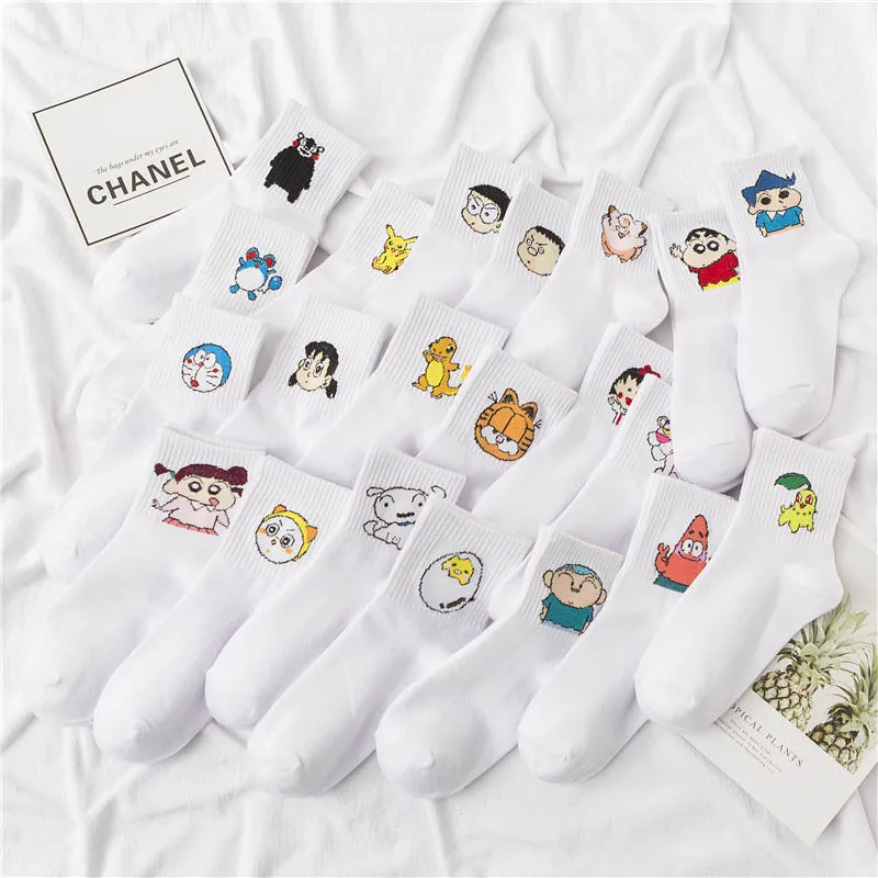 Модные милые короткие носки женские Харадзюку с милым рисунком короткие носки хипстерские носки для скейтборда