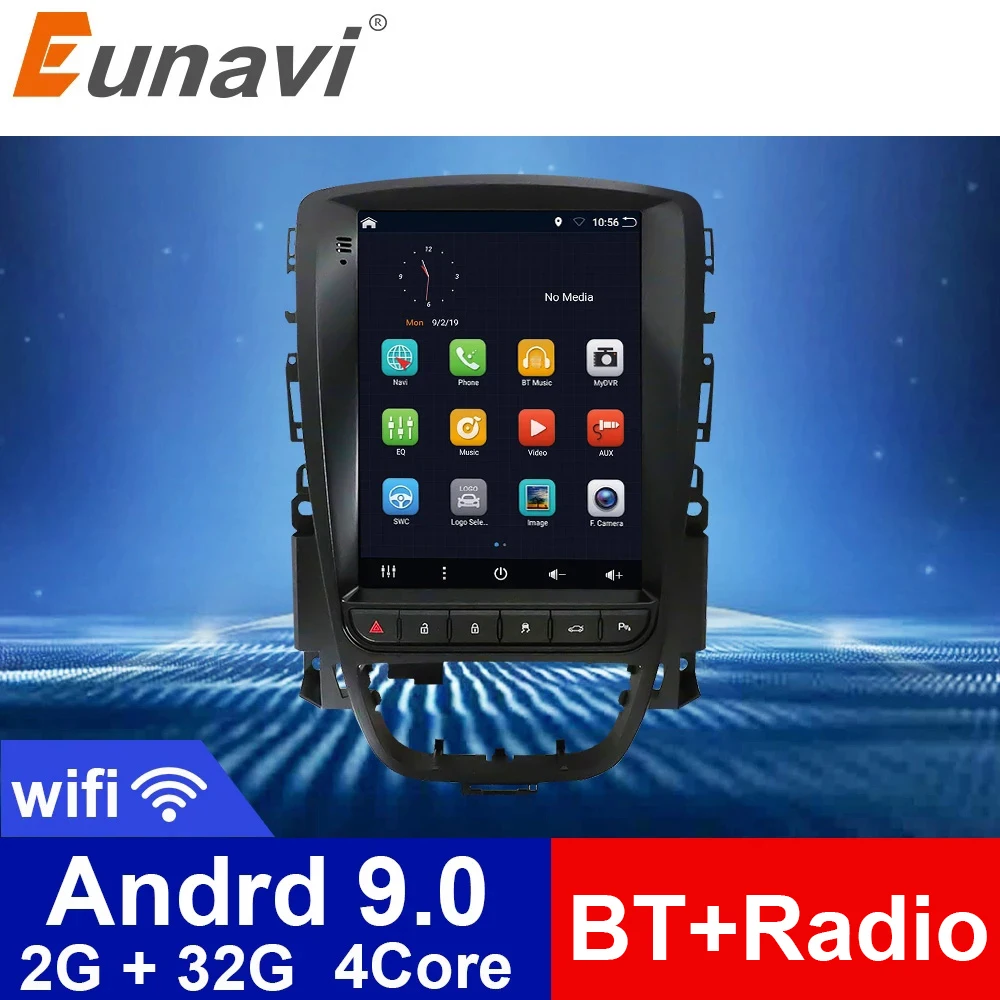 Eunavi 9 7 &quotвертикальный Tesla экран 2G + 32G Android GPS навигация автомобильное радио для Opel
