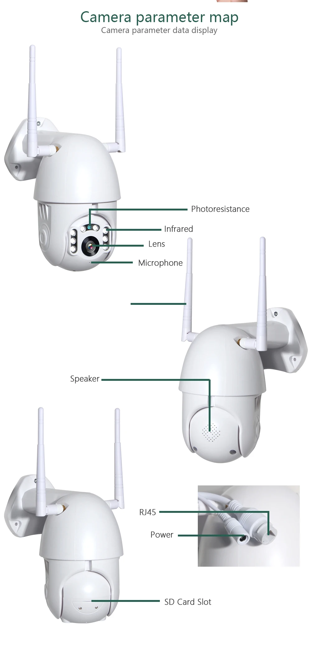 4X цифровой зум H.265 1080p PTZ IP камера наружная скоростная купольная CCTV wifi камера наружная ИК домашняя геодезическая камера безопасности