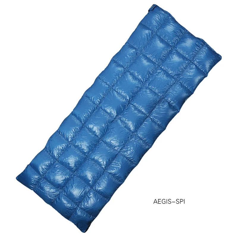 Rectangle Blue Sleeping Bag Ultra-light Envelope type White Duck Down Camping Hiking Outdoor Sleeping Bag