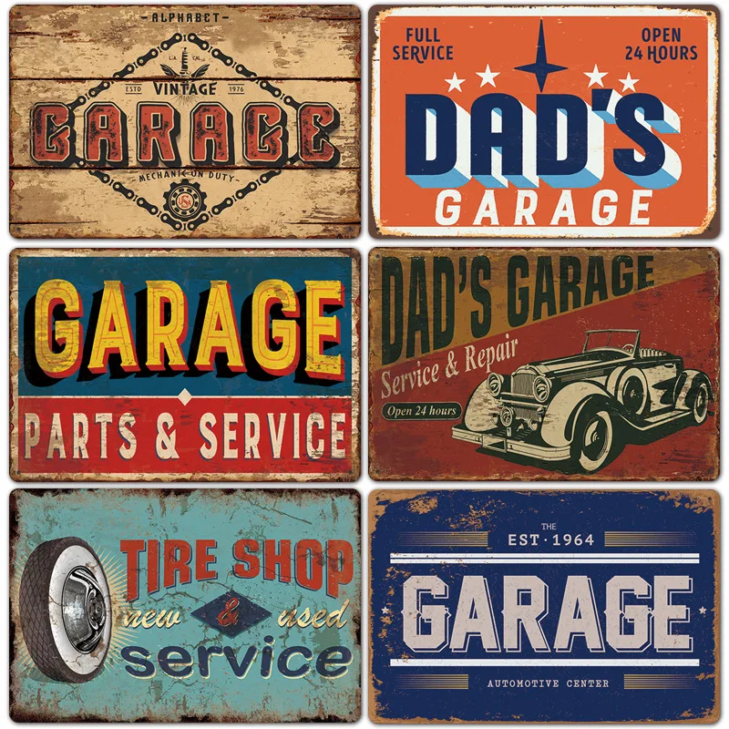 NOVIIML Retro Motorcycle Tin Sign – Vintage Metal Wall Art For Garage