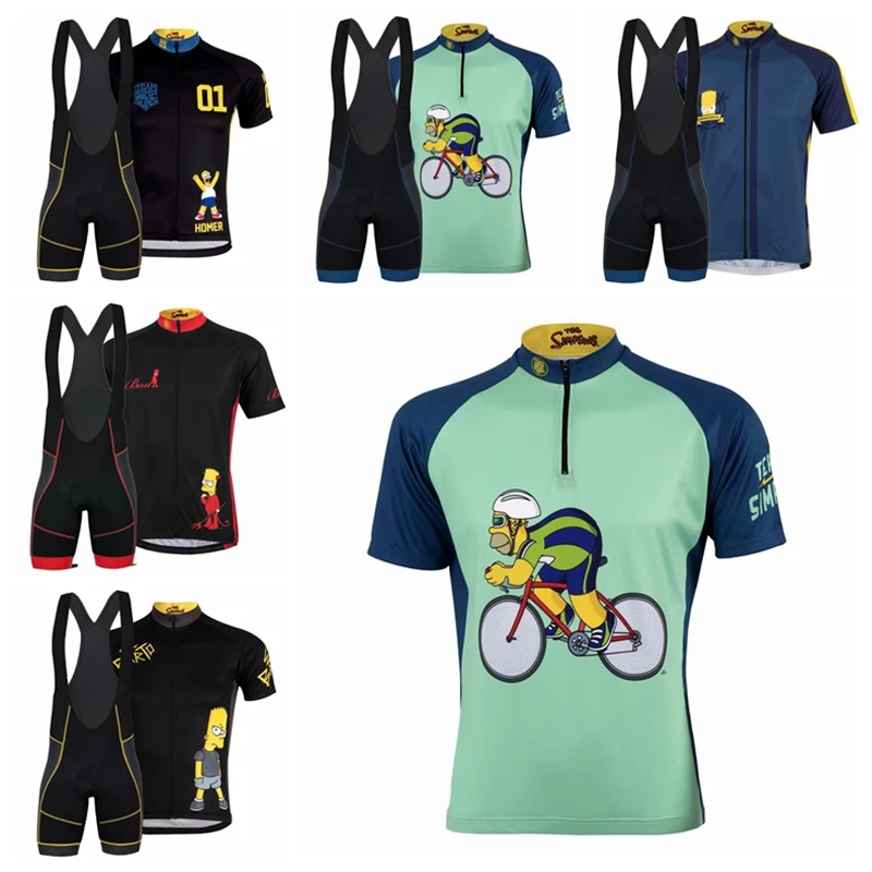 Simpson Cycling Jersey Men 2020 Summer Bicycle Riding Tops Camisa De Bicicleta Team Pro Short Sleeved Cycle Wear Maglia Ciclismo