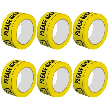 

6 Pack Safety Tape 2M Metre Apart Social Safe Distancing Floor Tape