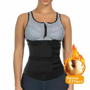 

Men Women Tummy Waist Trainer Cincher Sweat Belt Trimmer Slimming Body Shaper Women's quick sweating body shaping girdle corset