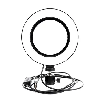 

16cm Ring Light + Gimbal + Tripod For Selfie Phone Video For Live Broadcast Wireless Led Selfie Photograph Dimmable Light