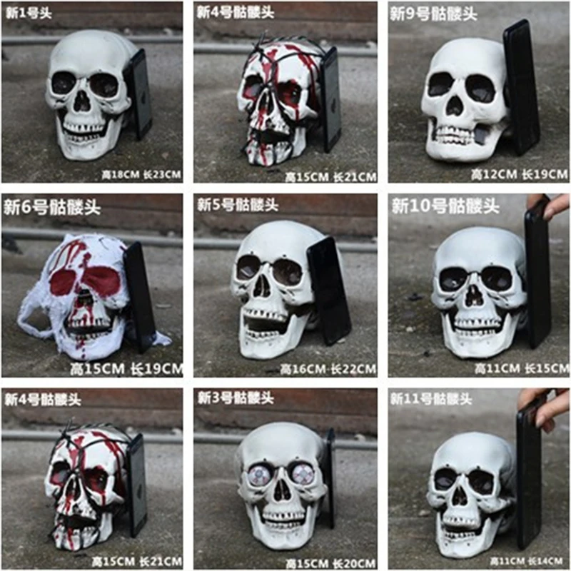 Horrible Skull Statue Sculpture Halloween Bar Nightclub Decor Crafts Painting Props Bar KTV Counter Home Decoration Horrible Skull Statue Sculpture Halloween Bar Nightclub Decor Crafts Painting Props Bar KTV Counter Home Decoration
