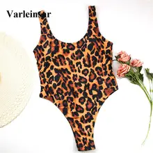 Сексуальная леопардовая купальная одежда для женщин, u-образный Цельный купальник, женский купальный костюм, купальный костюм, одежда для плавания, монокини, Женский V1754