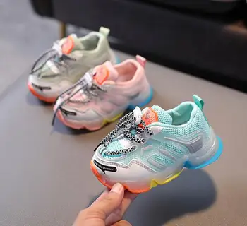 

Autumn Baby Soft Toddler Shoes Breathable Knitting Sport Shoes Boys Girls Darling Coconut Running Shoes Child Sneakers