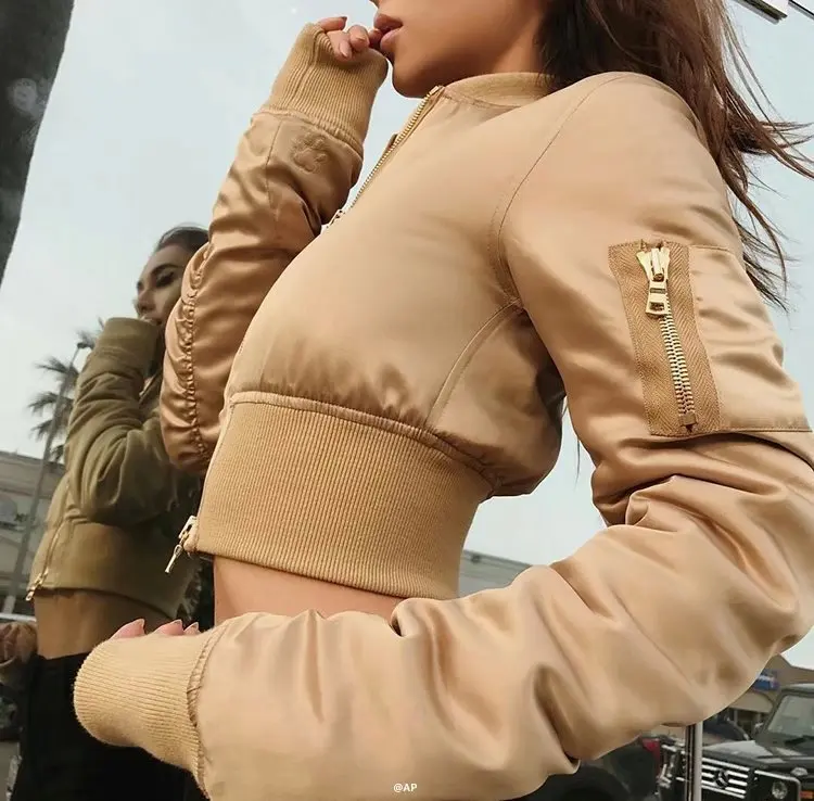 

2018 Spring New Style Fashion Women's Baseball Uniform Jacket Supply