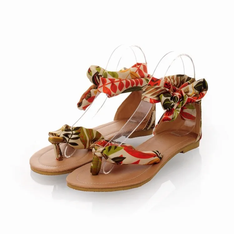 

Woman Sandals Flat Bottom Bandage Sandals Woman