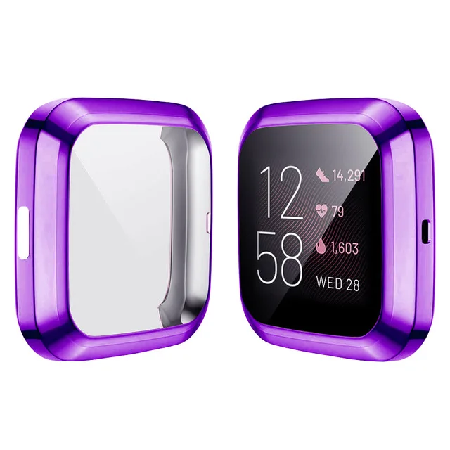 Full Screen Protector cover for Fitbit Versa Versa 2 Versa 3 Sensesoft TPU Bumper Case for Versa lite Smart watch Accessories 
