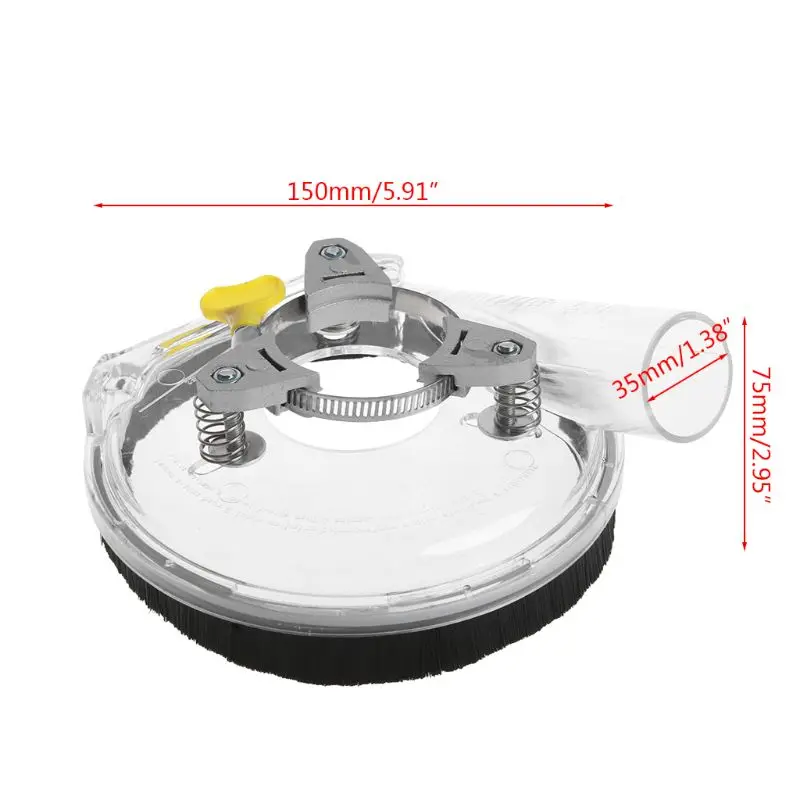 Пыли Комплект с ободом Сухой шлифовальный пылезащитный чехол для угол ручной шлифовальные станки ясно 4 "/5" Dls HOmeful