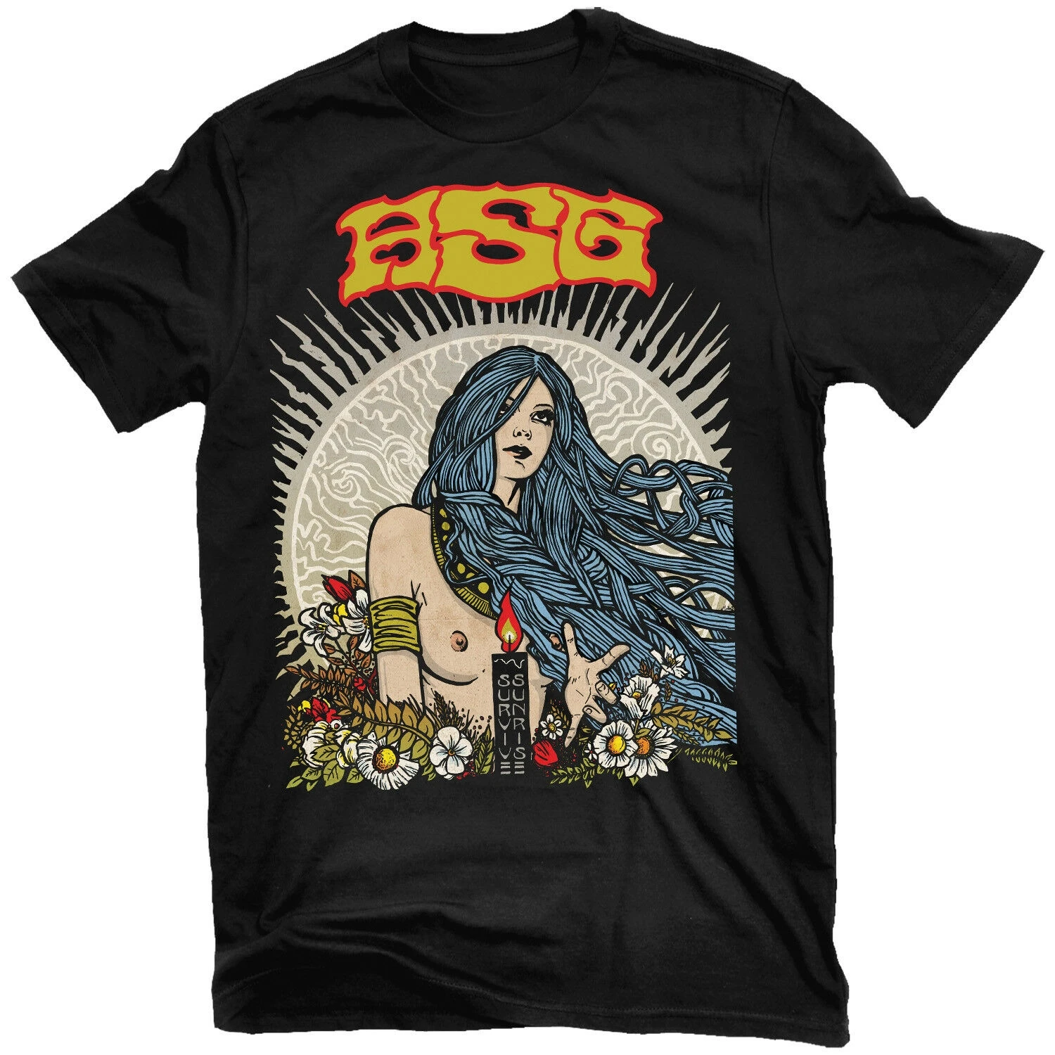 ASG Survive футболка Sunrise Новый реалити записей TS4542 | Мужская одежда