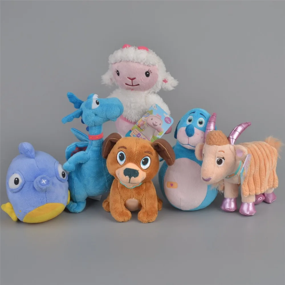 Doc McStuffins игрушки Stuffy Hallie Chilly Boppy Findo Gabby собака Жираф пищалки шепот Сова мини плюшевые мягкие игрушки животные