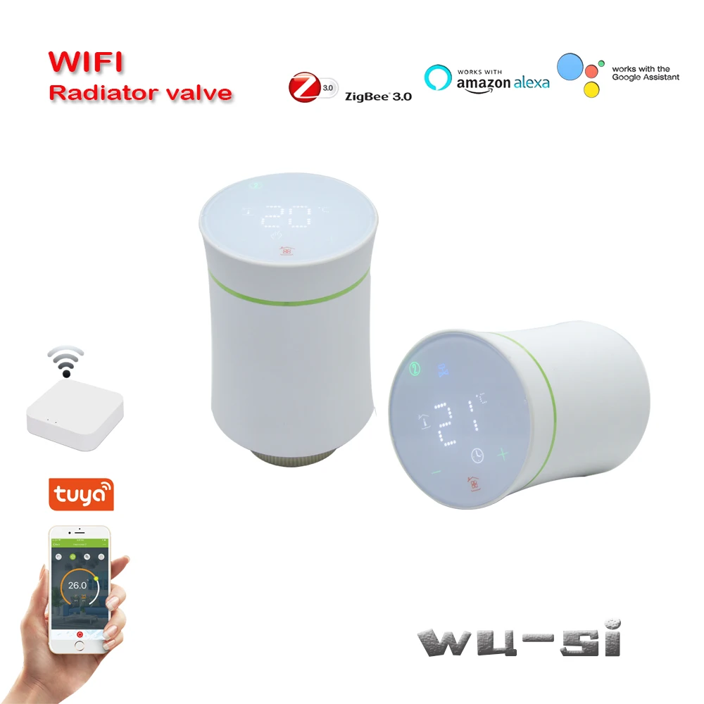 

Tuya Zigbee Radiator Thermostat WIFI intelligent programmable thermostat radiator actuator valve