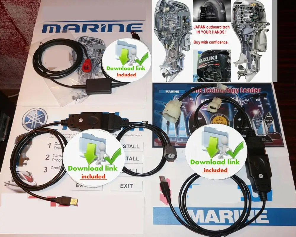 For YAMAHA SUZUKI HONDA MARINE professional OUTBOARD DIAGNOSTIC KIT