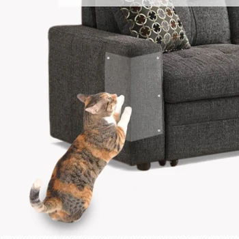 2 sztuk zestaw Cat zabezpieczenie przed porysowaniem klej pcv Cat Scratch odstraszający Scratchers meble ochraniacz na kanapę Kitten Paw Pad tanie i dobre opinie cats Z tworzywa sztucznego