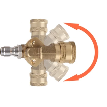 

Quick Connection Pivoting Coupler 1/4" Quick Plug + 1/4" Quick Disconnect Socket for car washer high pressure washer