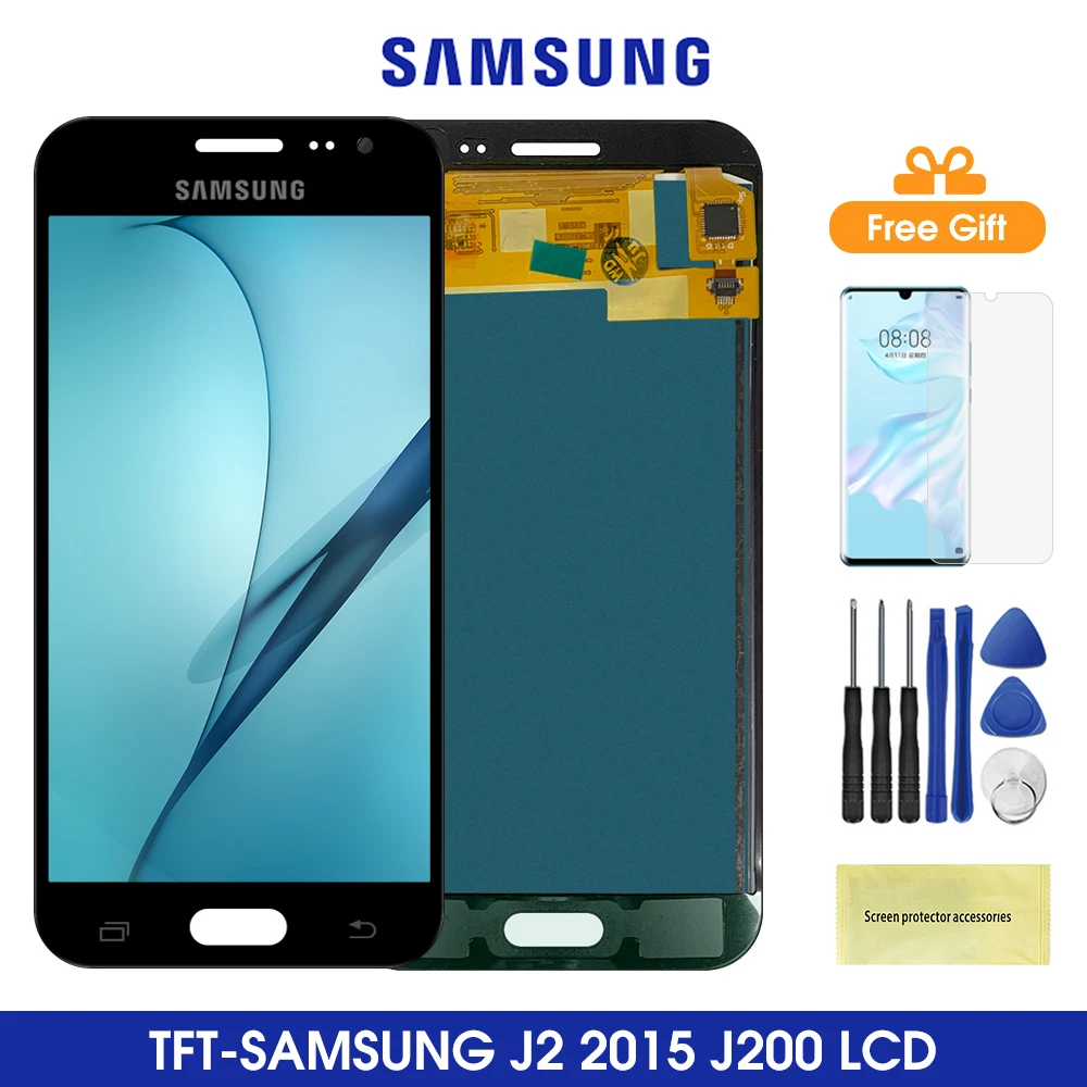 ЖК дисплей J200 для Samsung Galaxy J2 2015 с сенсорным экраном и дигитайзером в сборе J200F J200Y