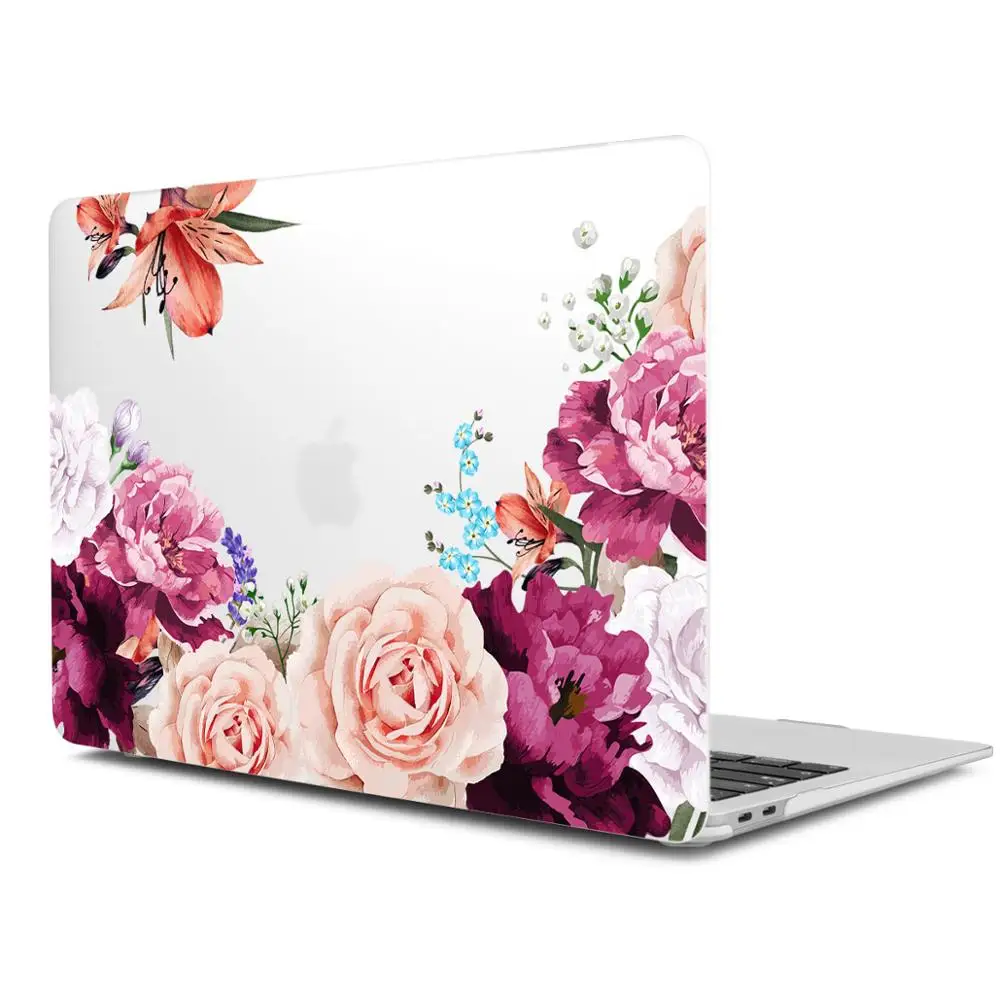 Летний стиль листьев узор Жесткий чехол для Macbook Air 11 12 13 Laptop Sleeve Mac book Pro 13 15 A1989 A1706 с retina - Цвет: X070