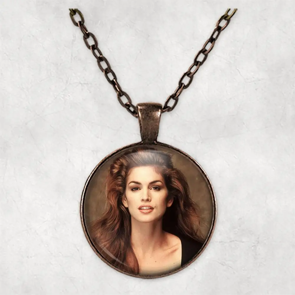 Cindy Crawford индивидуальное фото ожерелье ювелирные изделия с картинами s подвески