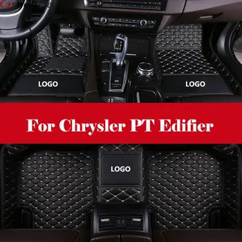 

Automotive interior Double layer Carpet Car Floor Mats Leather Waterproof Pads Auto Mat Carpet For Chrysler PT Edifier
